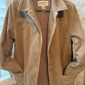 Vintage Eddie Bauer ladies Tan Corduroy “chore”Jacket or barn jacket